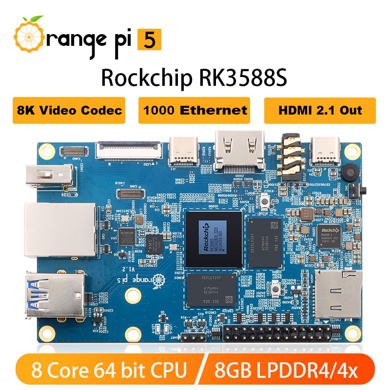 Orange Pi5 8GB RAM RK3588S 8 ھ ⰡƮ ̴ PCIE SSD ̱  ǻ , ȵ̵ 12  11